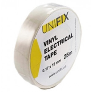 UNIFIX ETU-25W Iзоляцiйна стрiчка бiла 0.17х18 мм 25 м